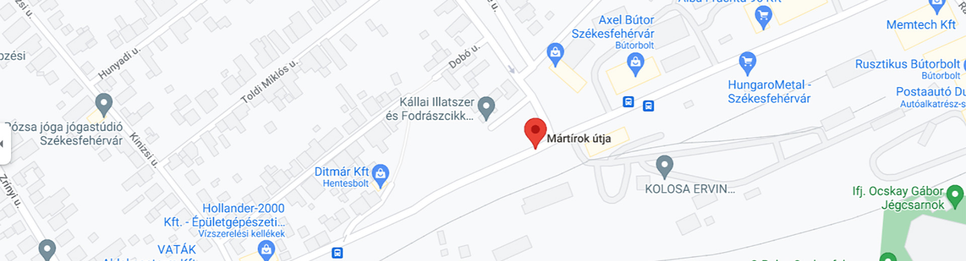 SZÉKESFEHÉRVÁR - 8000 Székesfehérvár, Mártírok útja HRSZ 8272 